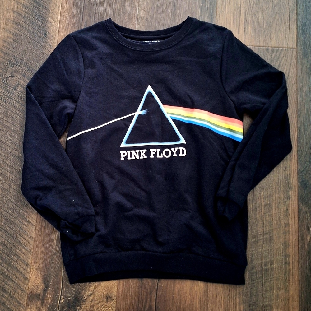 NWOT Black Pink Floyd Kid's Sweatshirt Size 14